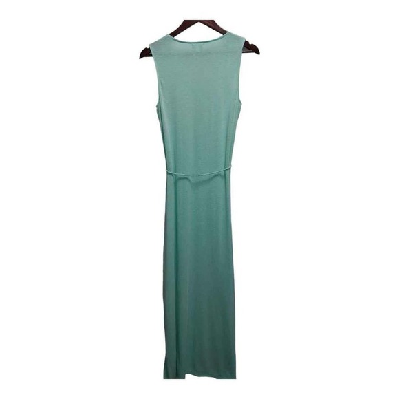 Long mint green dress with slits on both sides by C. Size Medium - Picture 2 of 5